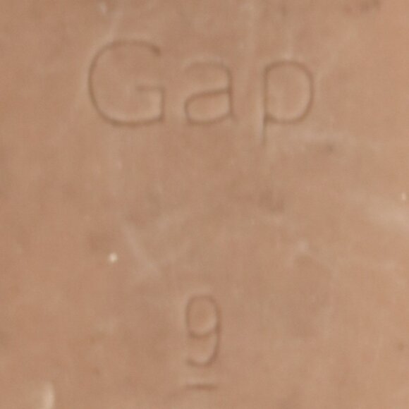 GAP Silver Vegan Faux Leather Strappy Tie Up Wrap Thong Flat Sandals Sz 9 - Picture 7 of 7